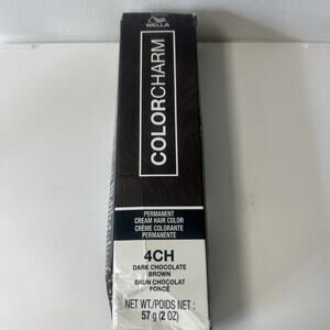 Wella Color Charm Permanent Cream Hair Color 2 oz (4Ch) dark Chocolate Brown